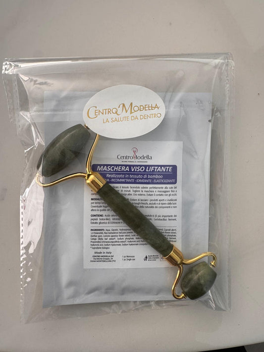 MASCHERA VISO con RULLINO di GIADA