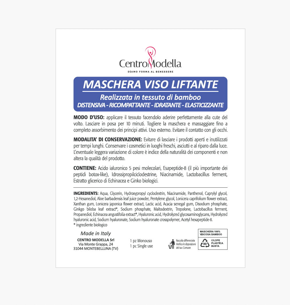MASCHERA VISO con RULLINO di GIADA